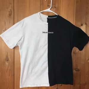 Black and white cloroblock “Dream Maker” T-shirt